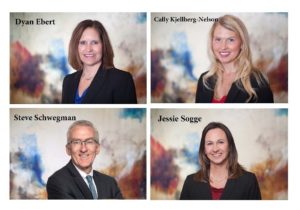 Super Lawyer Photo; Dyan Ebert, Cally Kjellberg-Nelson, Steve Schwegman and Jessie Sogge photo